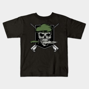 Soldier Skull Army Emblem Kids T-Shirt